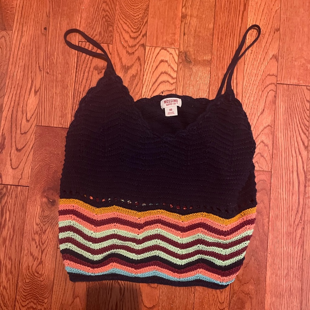 Mossimo Co cropped knitted tank loose fit